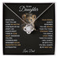 To My Daughter, You Will Always Be My Baby Girls -Love Knot Necklace