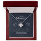 To My Mommy, Love From Your Tummy -Love Knot Necklace